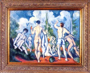 Cezanne - Bagnanti, cm 60x80