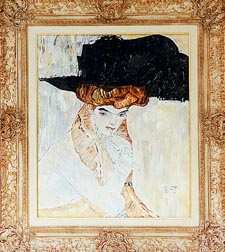Klimt - Il cappello nero, cm 50x60