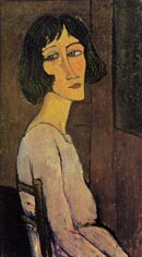 Modigliani - Margherita seduta in fianco