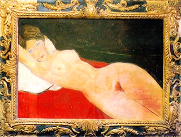 Modigliani - Nudo sdraiato, cm 60x90