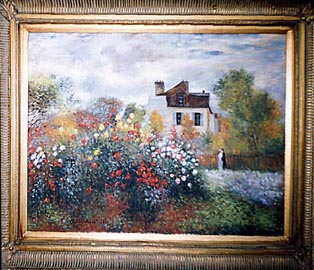 Monet - Il giardino di Monet ad Argenteuil, cm 60x80