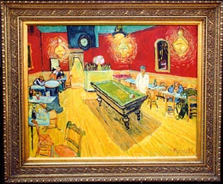 Van Gogh - Interno di caffè di notte,cm 70x90
