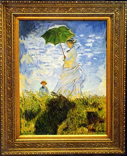 Monet - Donna con parasole ebambino, cm 60x80